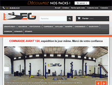 Tablet Screenshot of equipements-garages.com